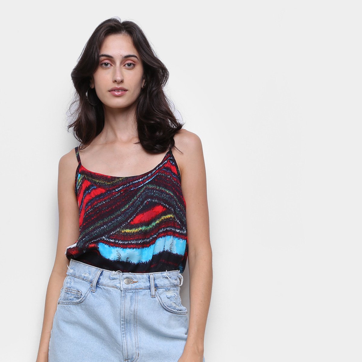 Regata Água Viva Básica Multicolor Feminina