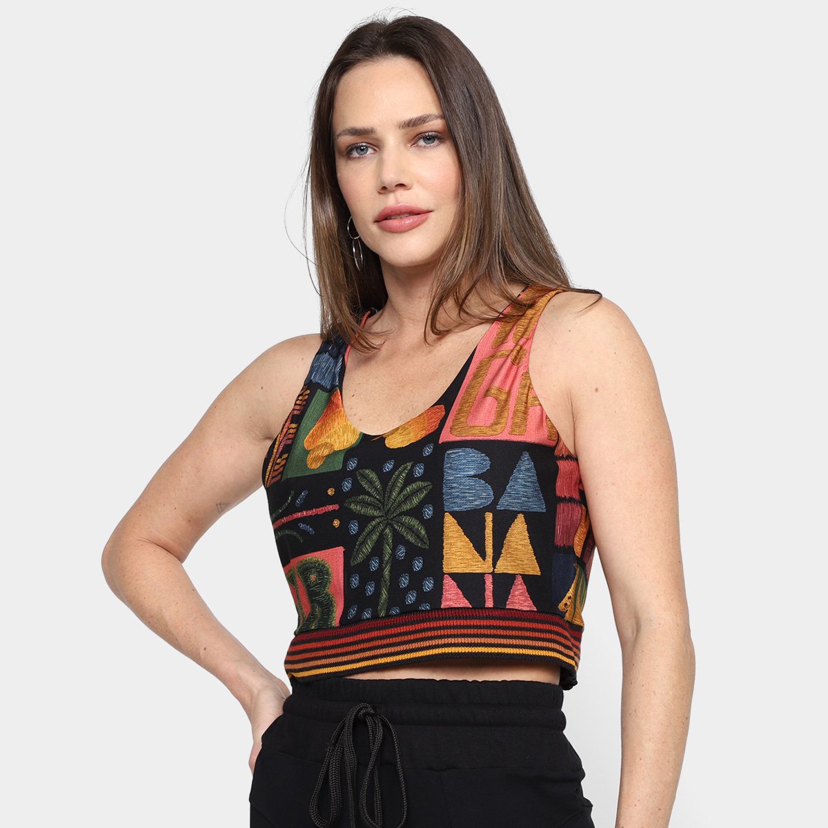 Top Farm Retilínea Semear Feminino