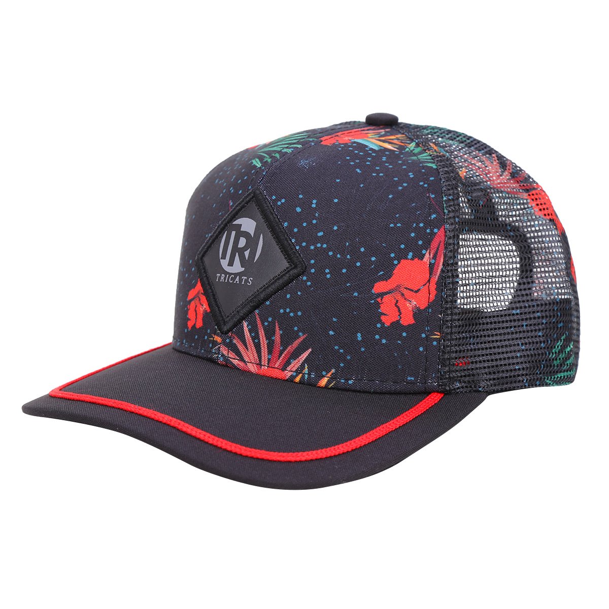 Boné Tricats Aba Curva Snapback Floral Vivo Feminino