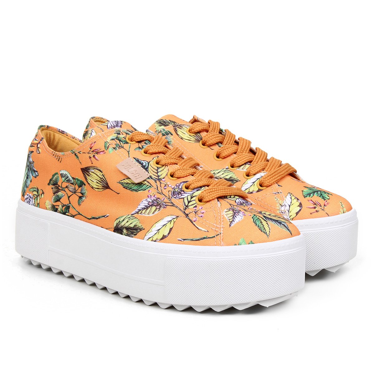Tênis Colcci Floral Plataforma Feminino
