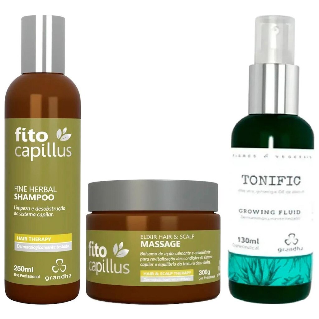2163GD-Kit Terapia Capilar Fito Capillus + Tonific | Limpeza, Revitalização e Fortalecimento