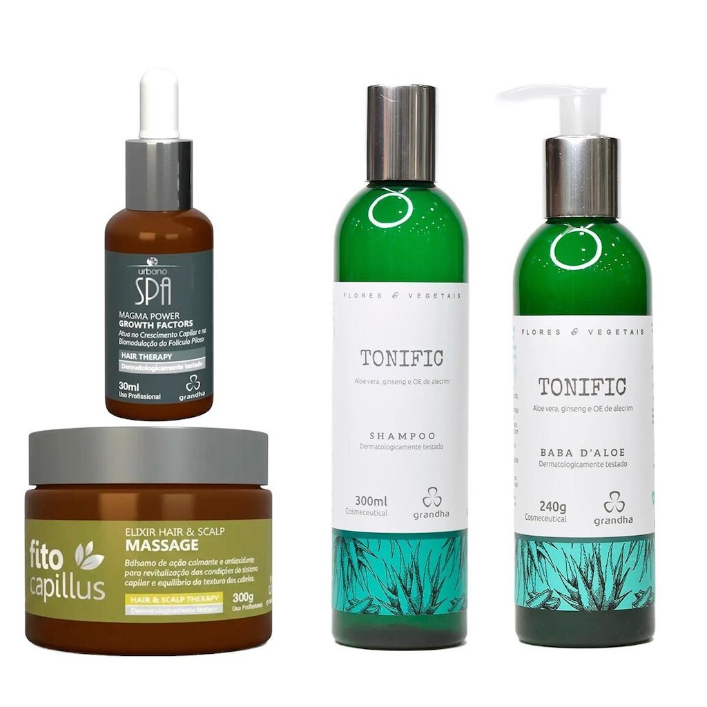 2170GD-Kit Terapia Capilar Premium Crescimento Fortalecimento 4 Produtos
