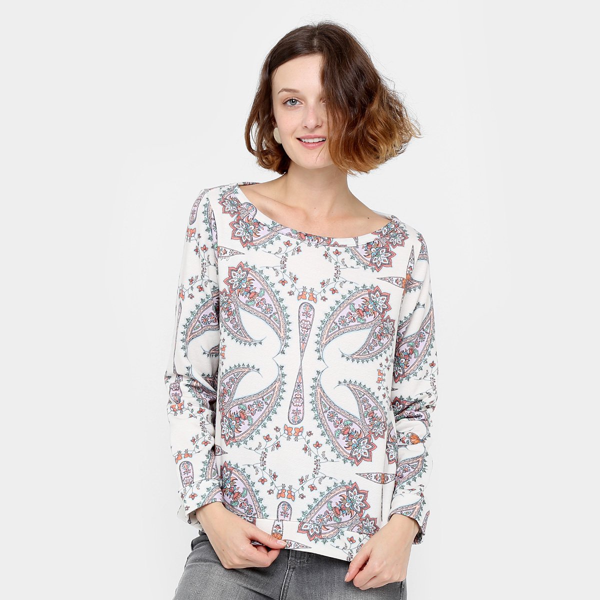 Blusa Colcci Manga Longa Estampada Feminina
