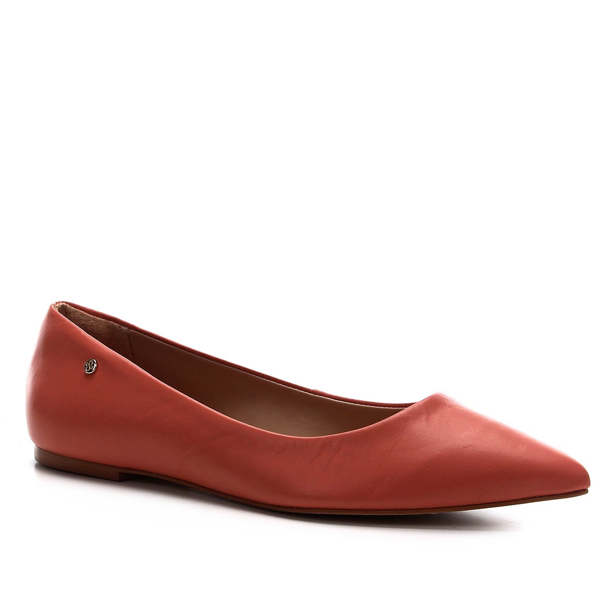 Sapatilha Couro Shoestock Bico Fino Básica Feminina