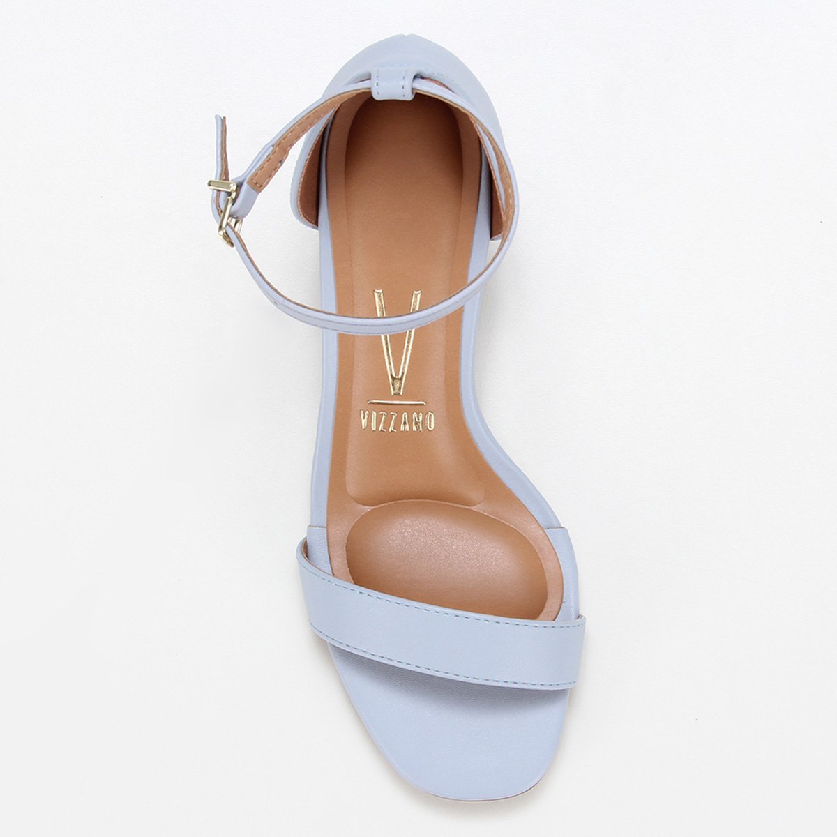 Sandália Vizzano Salto Bloco Lisa Feminina