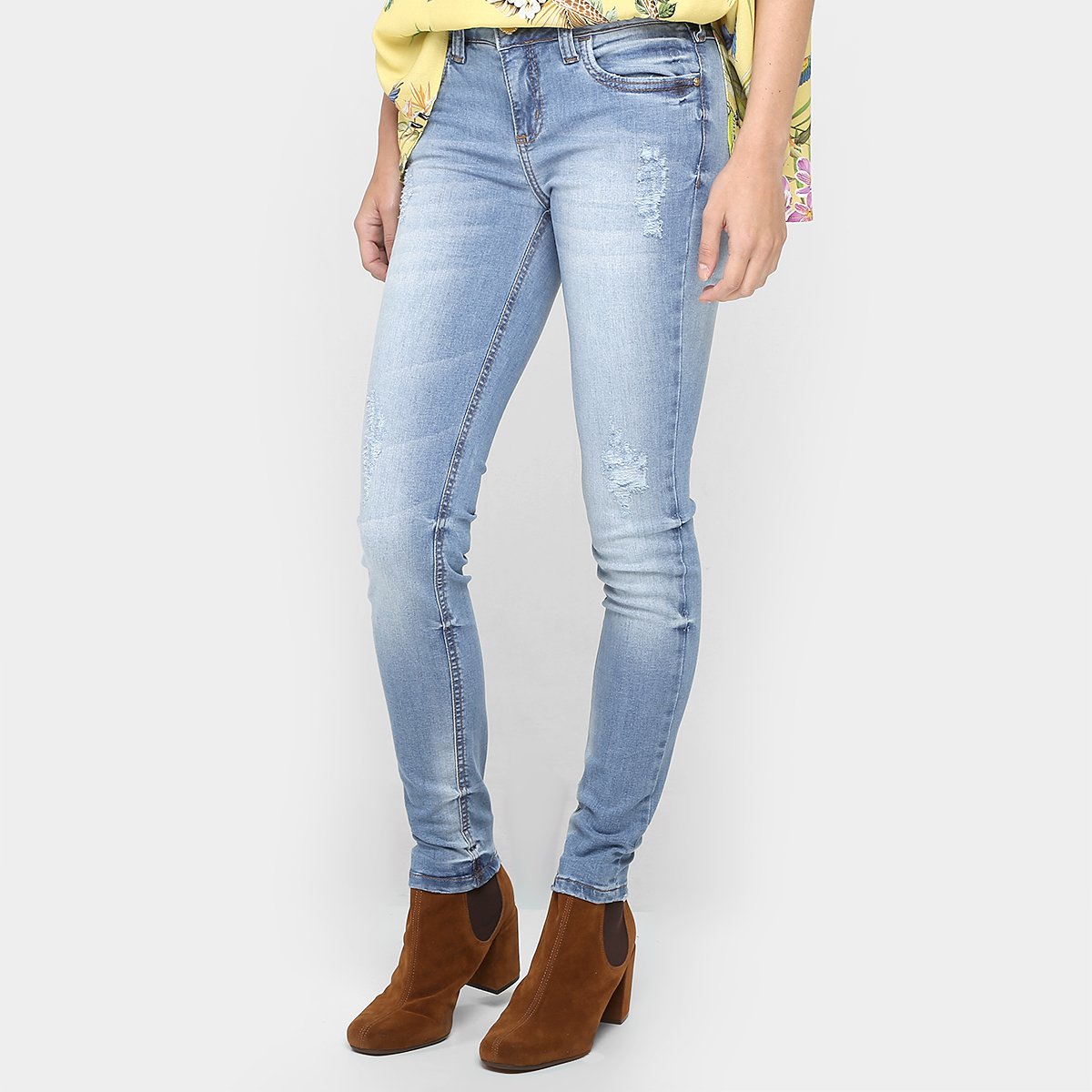 Calça Colcci Katy Skinny Rasgada