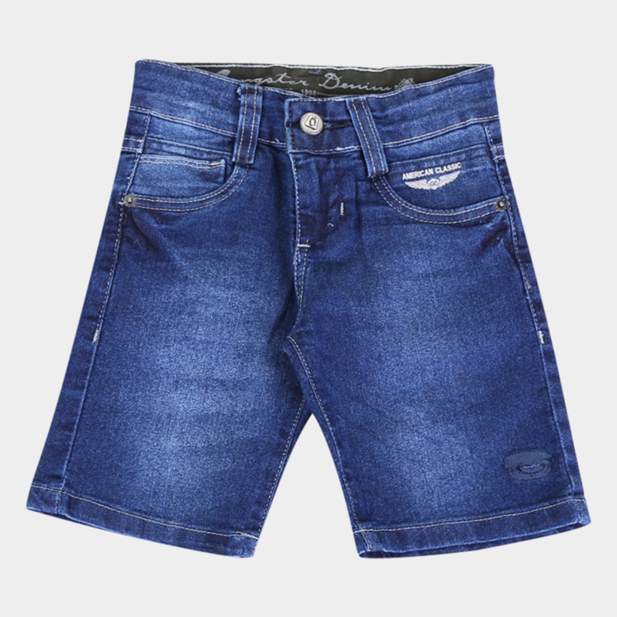 Bermuda Jeans Infantil Gansgter Estonada Masculina