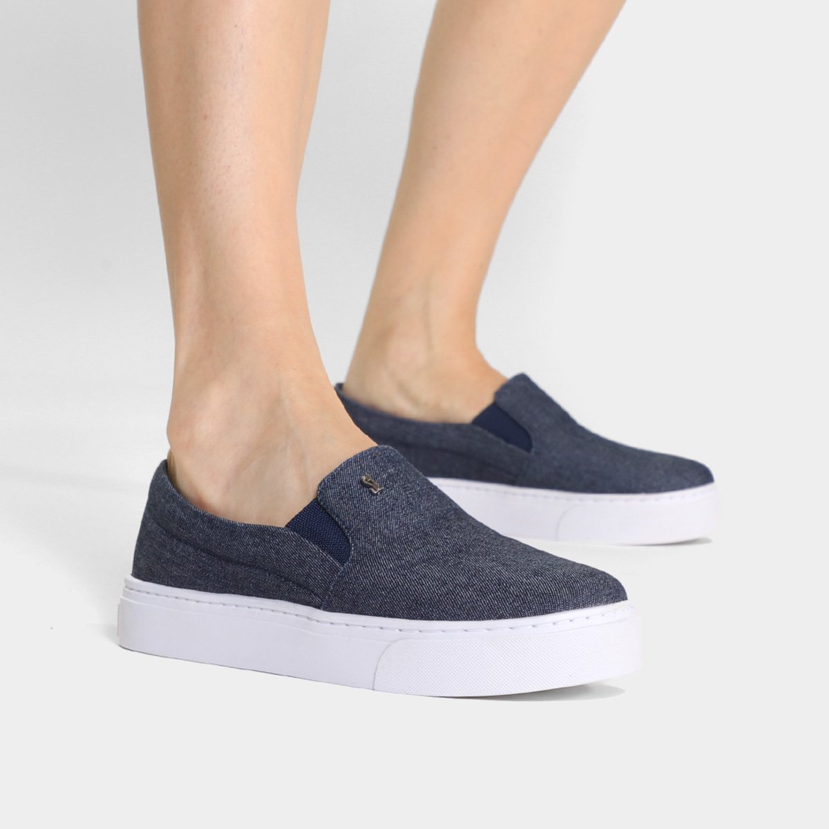 Slip On Santa Lolla Jeans Logo Feminino