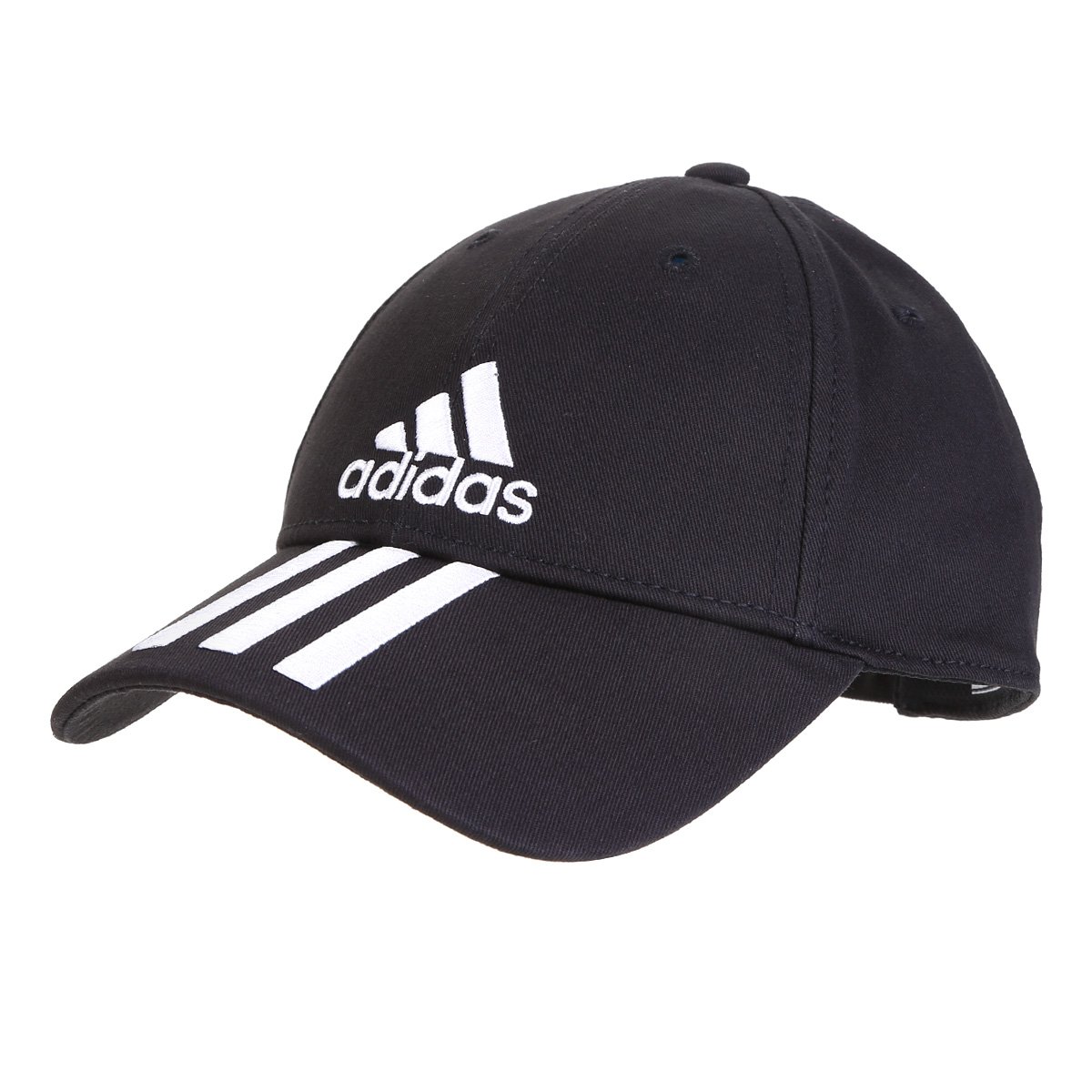 Boné Adidas Ess 3 Stripes Cotton Aba Curva