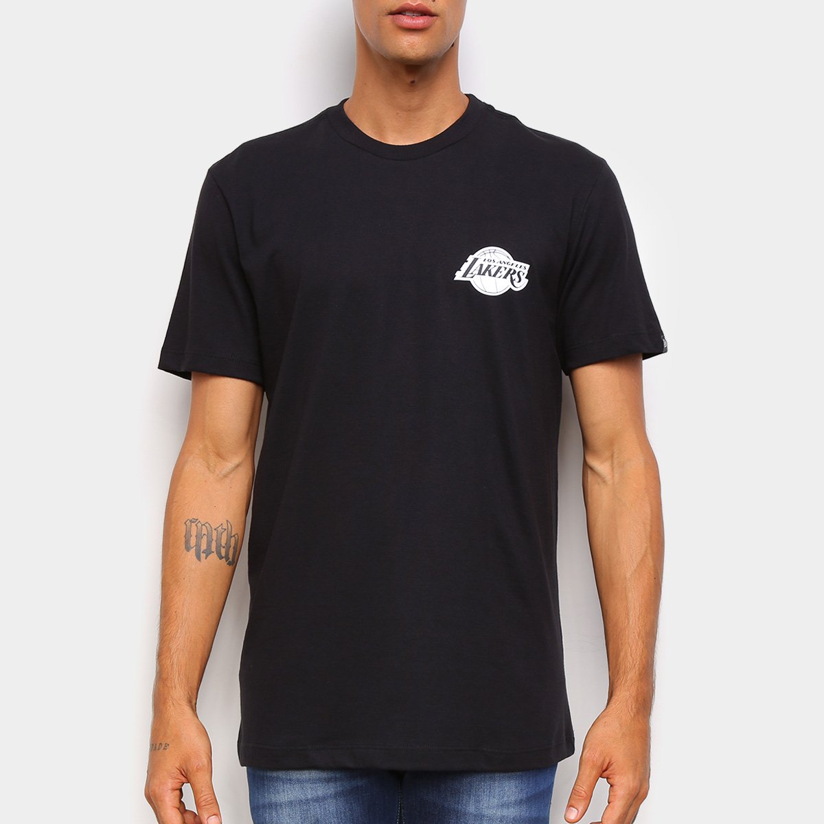 Camiseta NBA Los Angeles Lakers New Era Logo Loslak Masculina