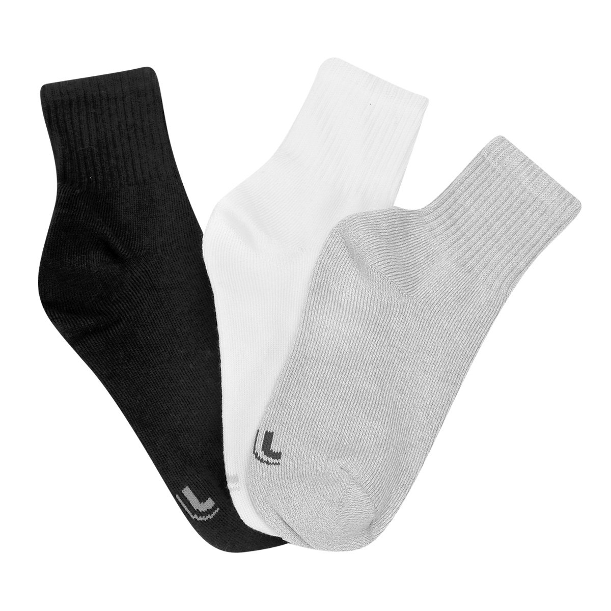 Kit Meia Lupo Cano Médio Atoalhada Infantil 3 Pares