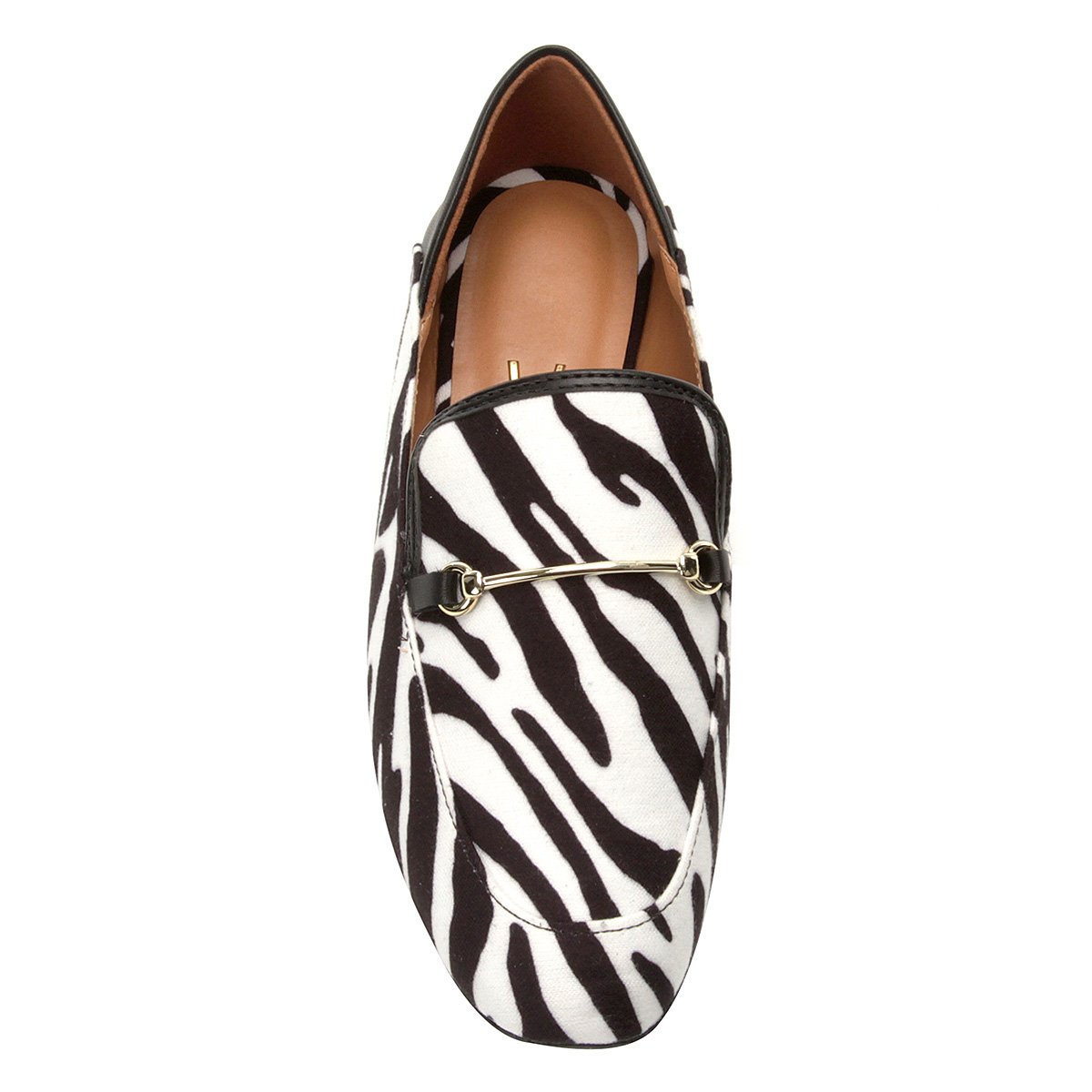 Mocassim Vizzano Animal Print Zebra Feminino