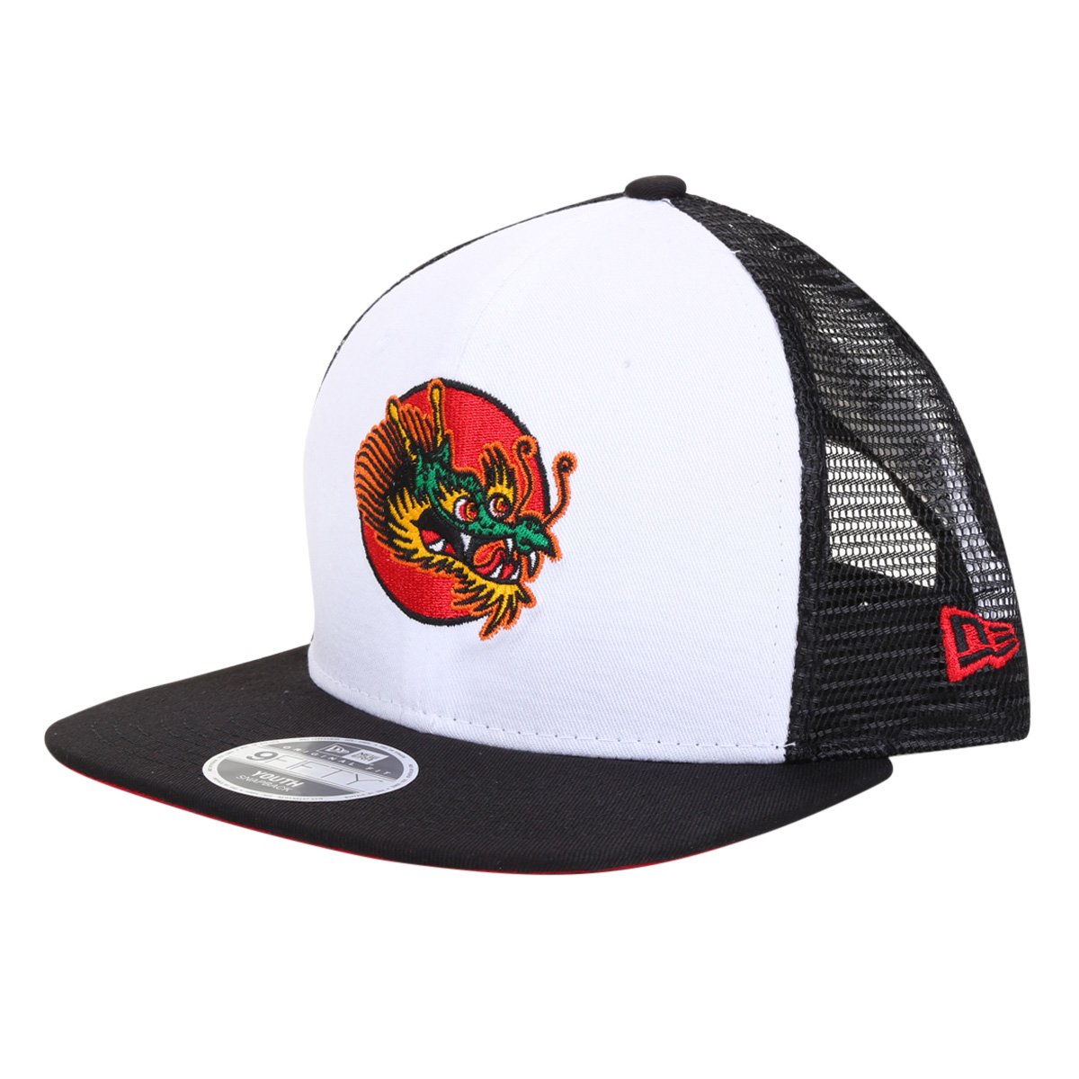 Boné New Era Aba Reta Snapback Bold Dragon Masculino