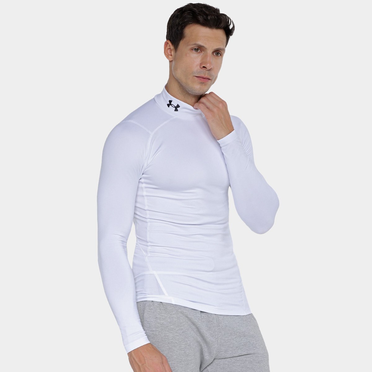 Camisa Manga Longa Under Armour Gola Alta Masculina