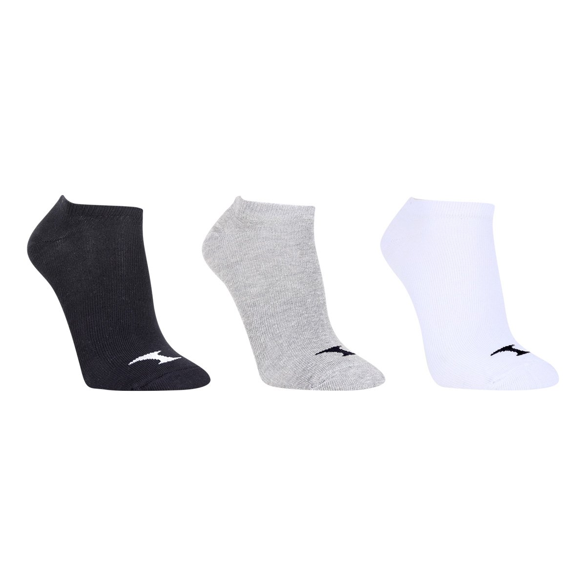 Kit Meia Nicoboco Invisível Sem Felpa Mixer c/ 3 Pares Masculino