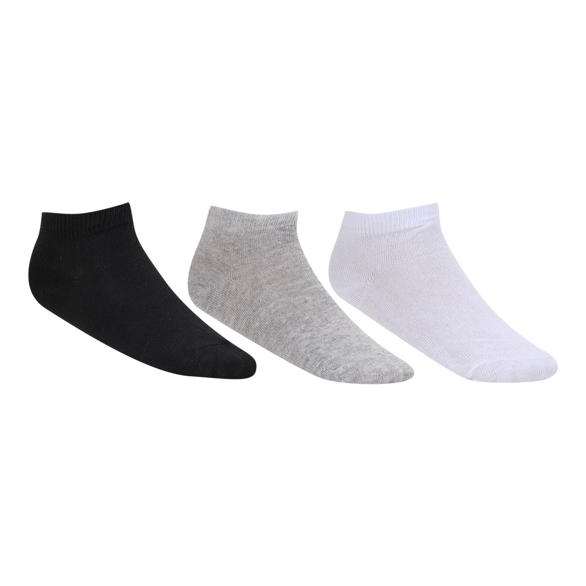 Kit Meia Infantil Cia da Meia Básica Cano Curto 3 Peças Masculino