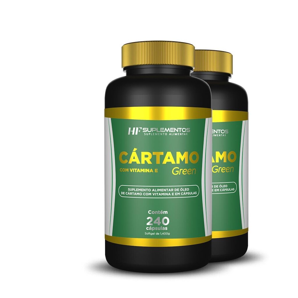 2X CARTAMO COM VITAMINA E 240 CAPSULAS HF SUPLEMENTOS