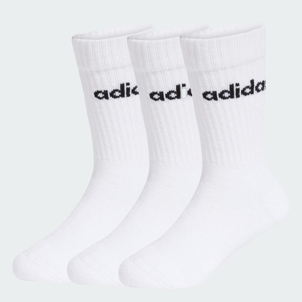 3 adidas Pares Meias Cano Médio Infantis