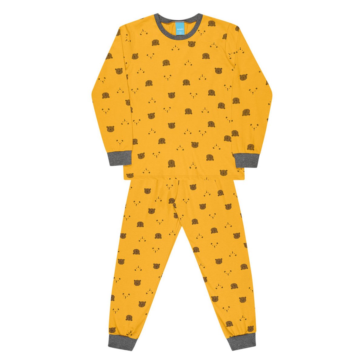 Pijama Infantil Kamylus Estampado Longo