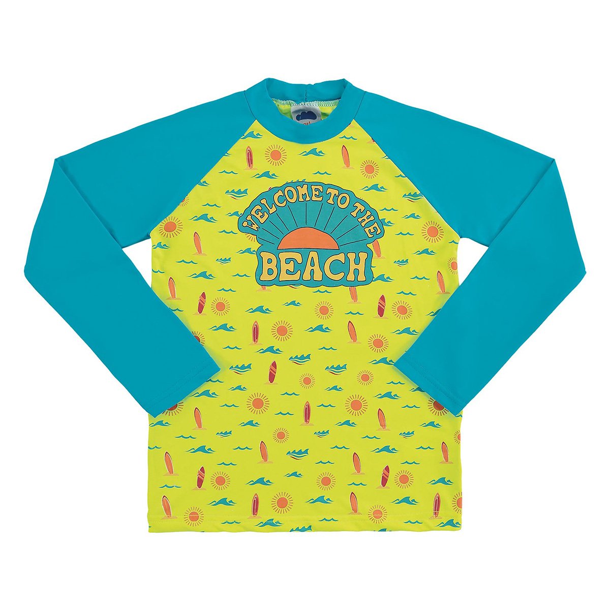Camiseta Bebê Marlan Proteção UV Manga Longa Beach Masculina