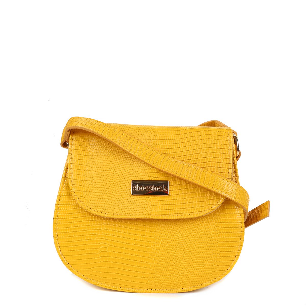 Bolsa Shoestock Transversal Lezard Mini Bag Feminina