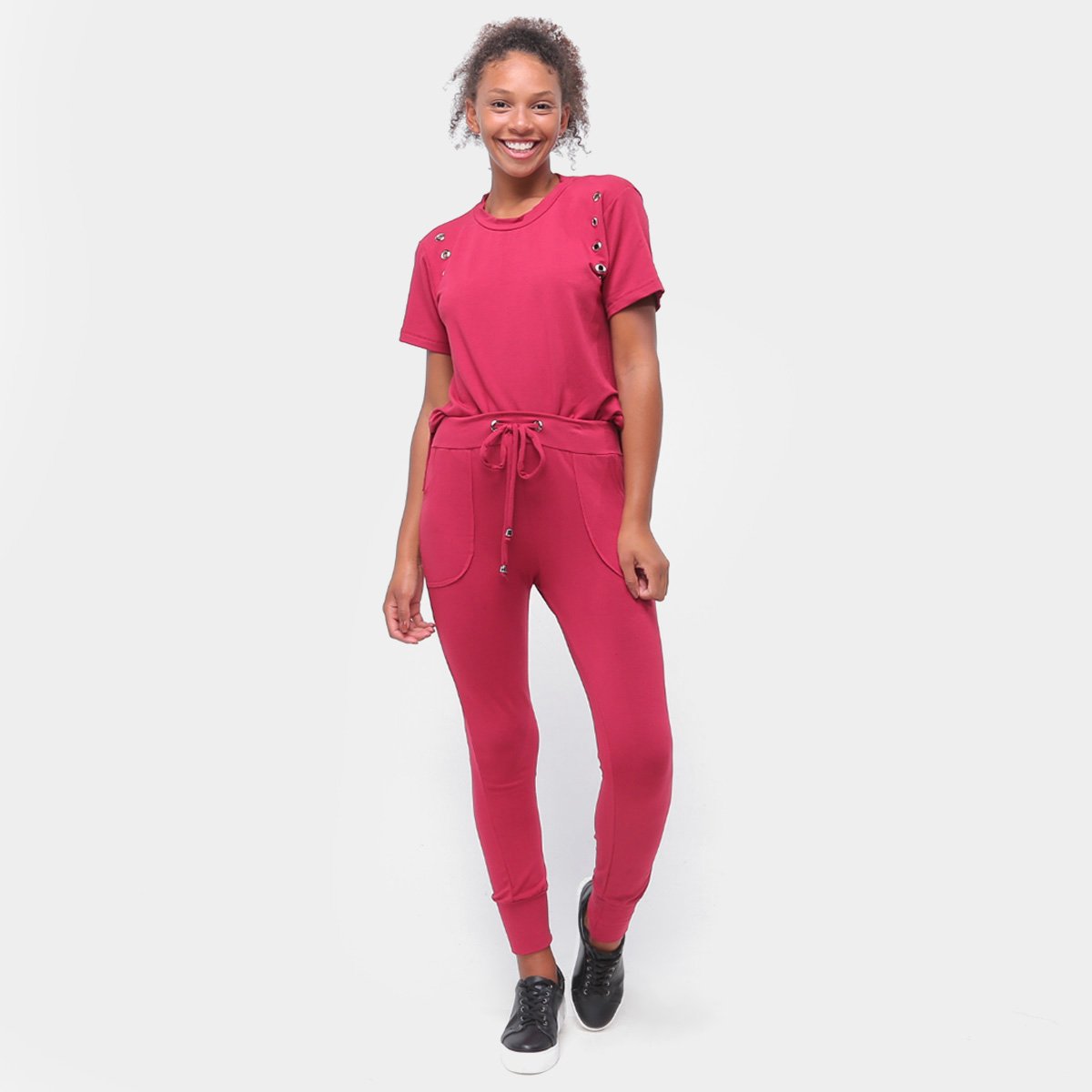 Conjunto Longo Aura Camiseta E Calça Ilhoses Feminino