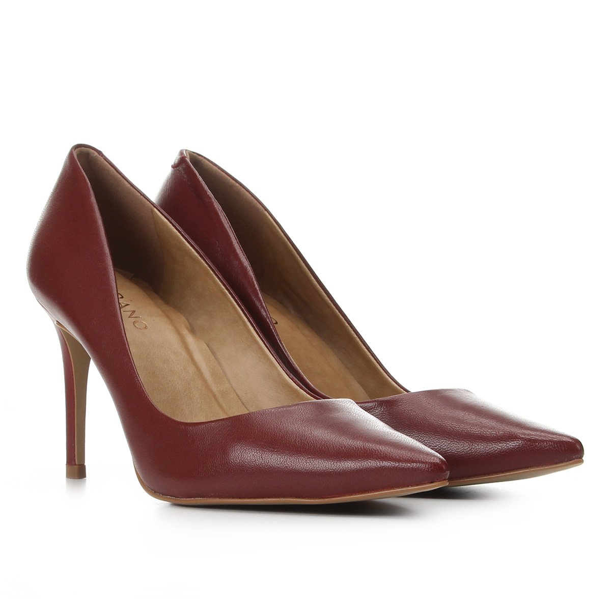 Scarpin Couro Carrano Bico Fino Feminino