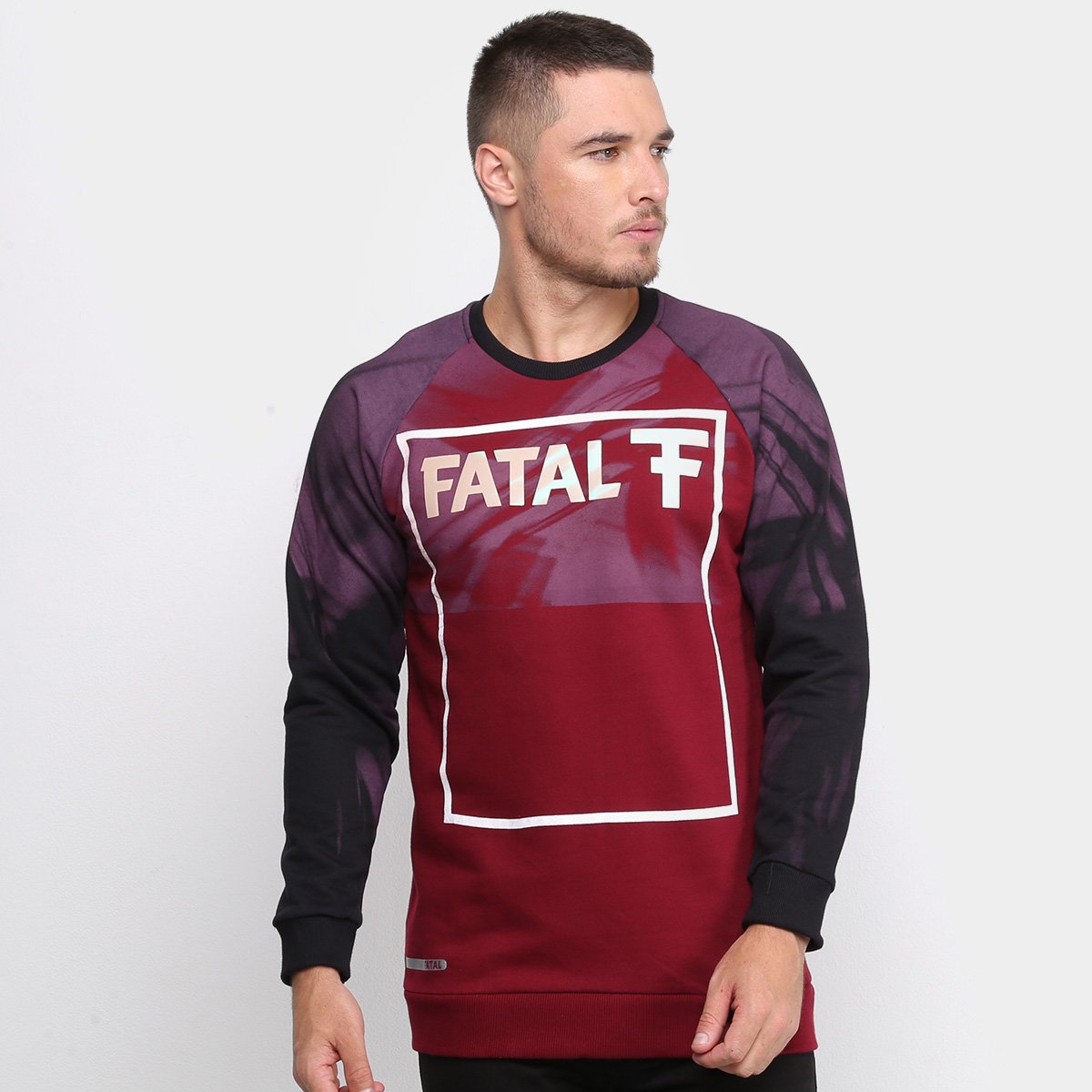 Blusa Moletom Fatal U Rag Logo Masculina