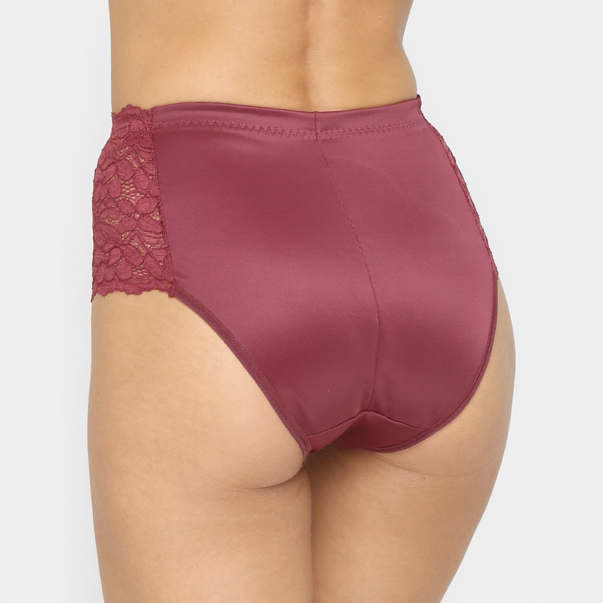 Calcinha Dilady Alta Canvas Confort Renda Laterais