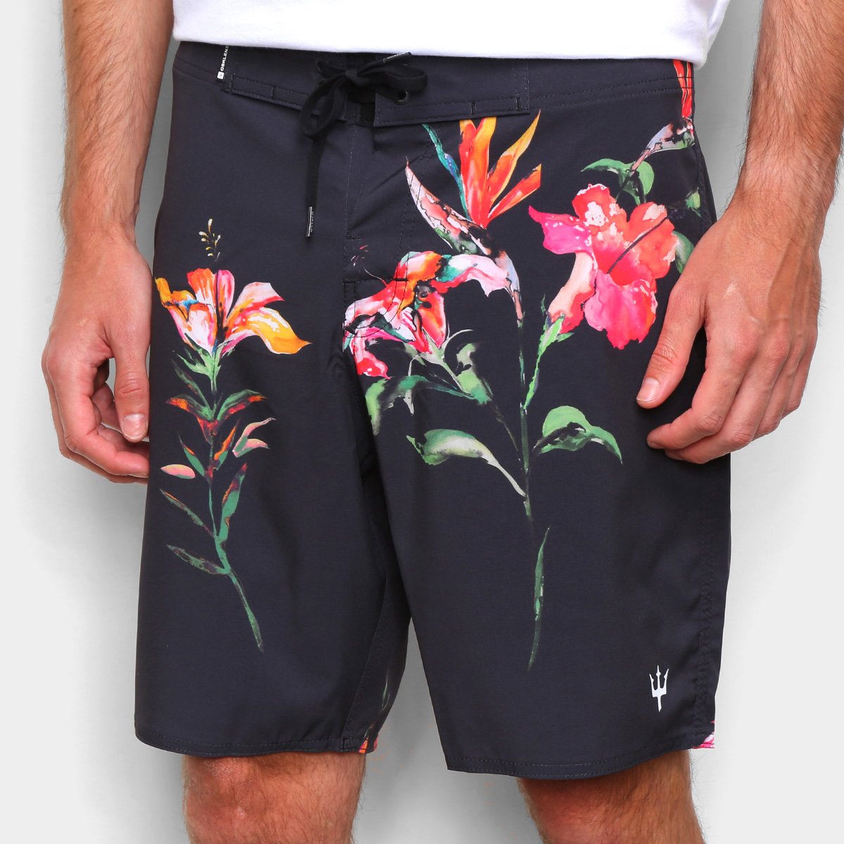 Bermudas Osklen Masculino Surf Hibiscus Night-61671