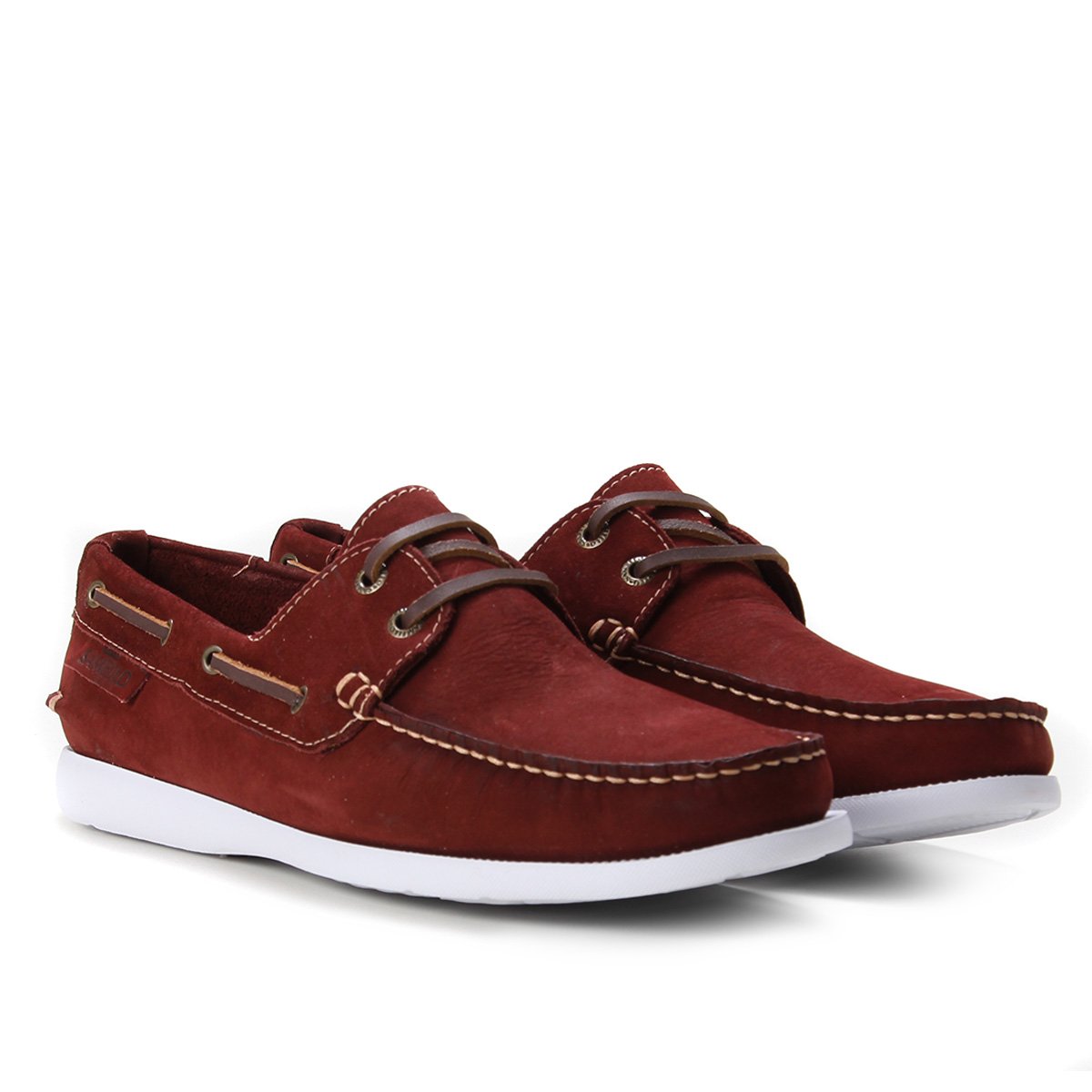 Docksider Couro Samello Básico Nobuck Masculino