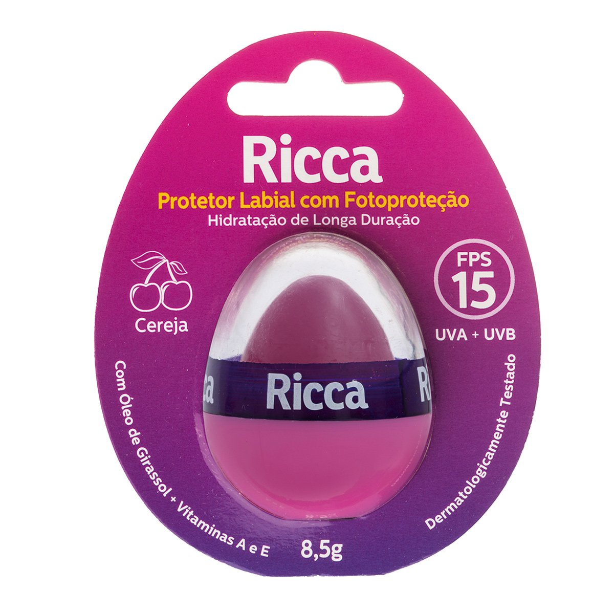 Protetor Labial com Fotoproteção Ricca FPS 15