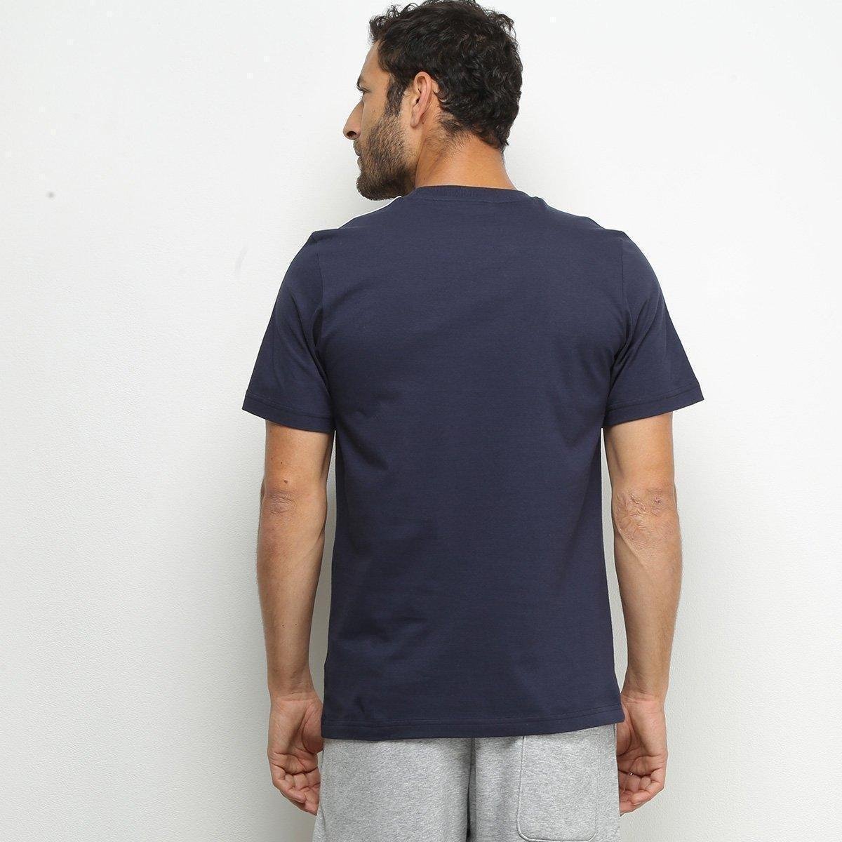 camiseta adidas listras manga masculina