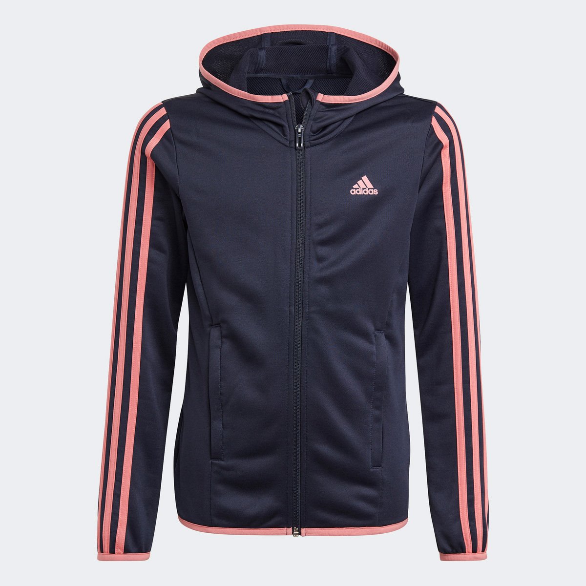 Jaqueta Infantil Adidas D2M Capuz Feminina