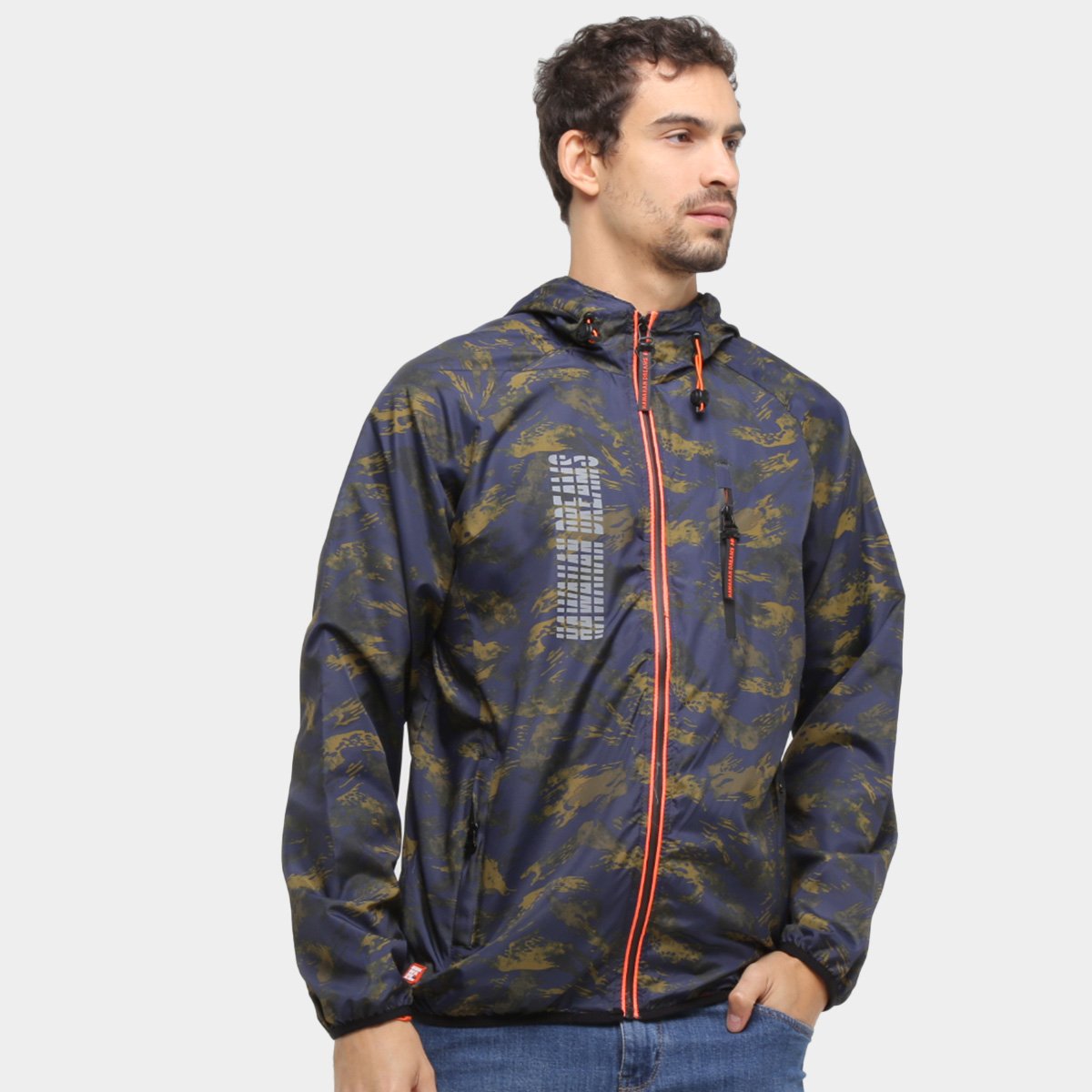 Jaqueta Corta-Vento HD Windbrea Camo Masculina