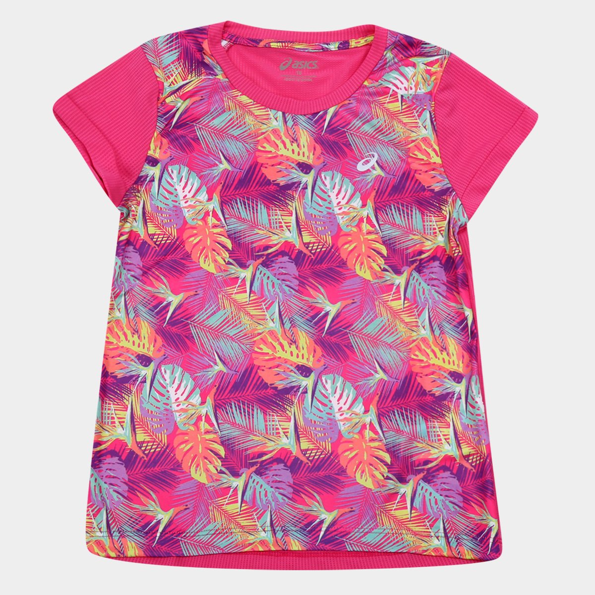 Camiseta Infantil Asics W Bounder Tee Manga Curta Feminina