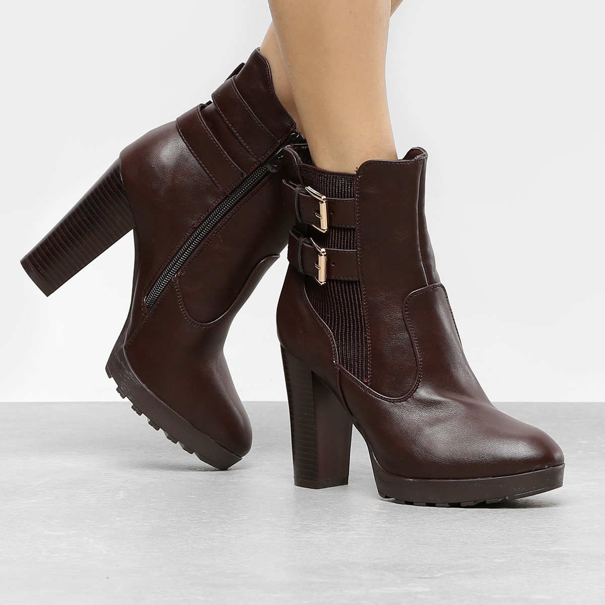 botas femininas cano curto mooncity