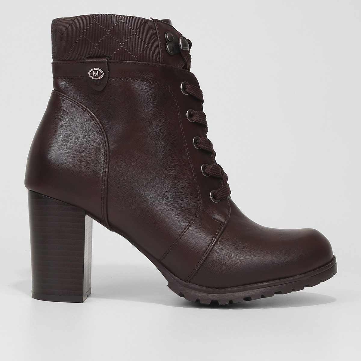 Bota Mooncity Coturno Salto Alto Feminina