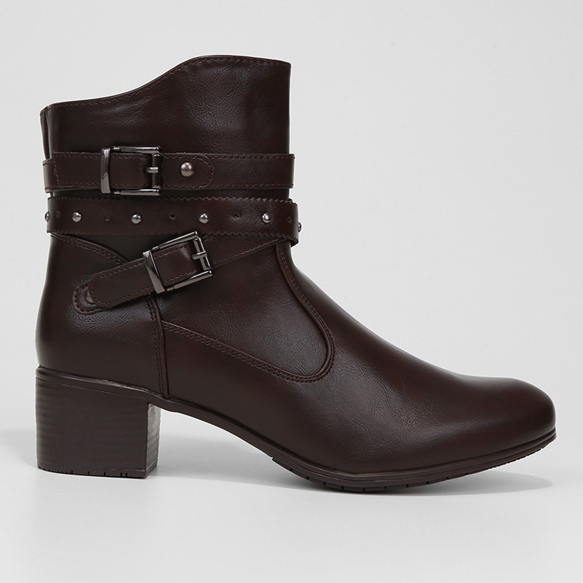 Bota Cano Curto Mooncity Tiras Feminina