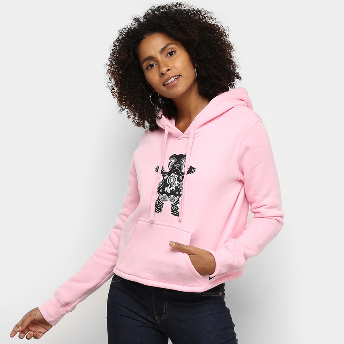 Moletom Grizzly Ob Bear Bandana Feminino