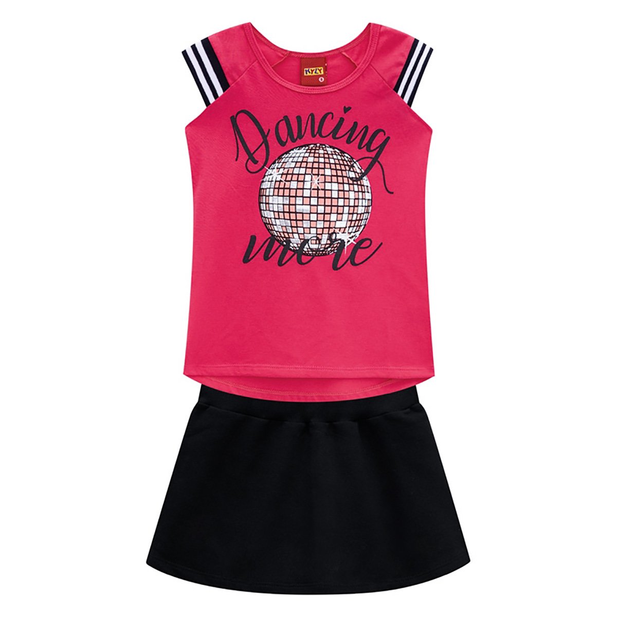 Conjunto Infantil Kyly Dancing C/ Short Interno Feminino