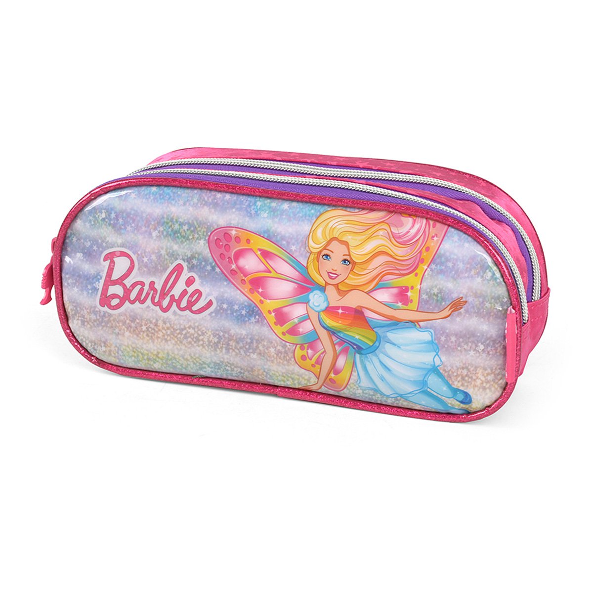 Estojo Duplo Infantil Luxcel Barbie Feminino
