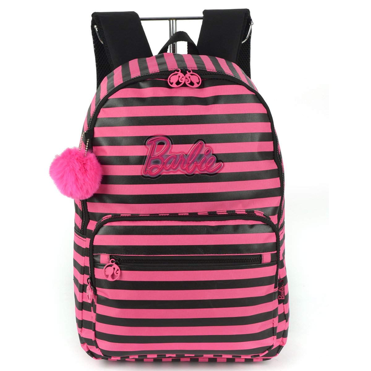 Mochila Escolar Up4You Barbie Listras 18" Feminina