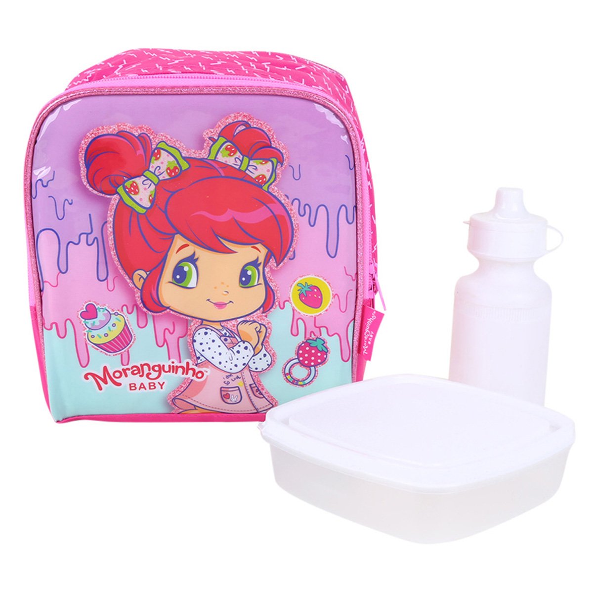 Lancheira Infantil Luxcel Moranguinho Feminina