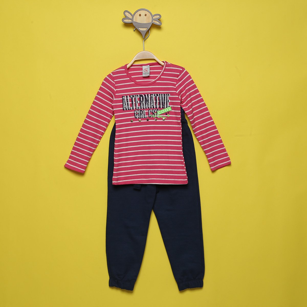Conjunto Bebê Costão Blusa Manga Longa E Calça Moletom Clochard Feminino