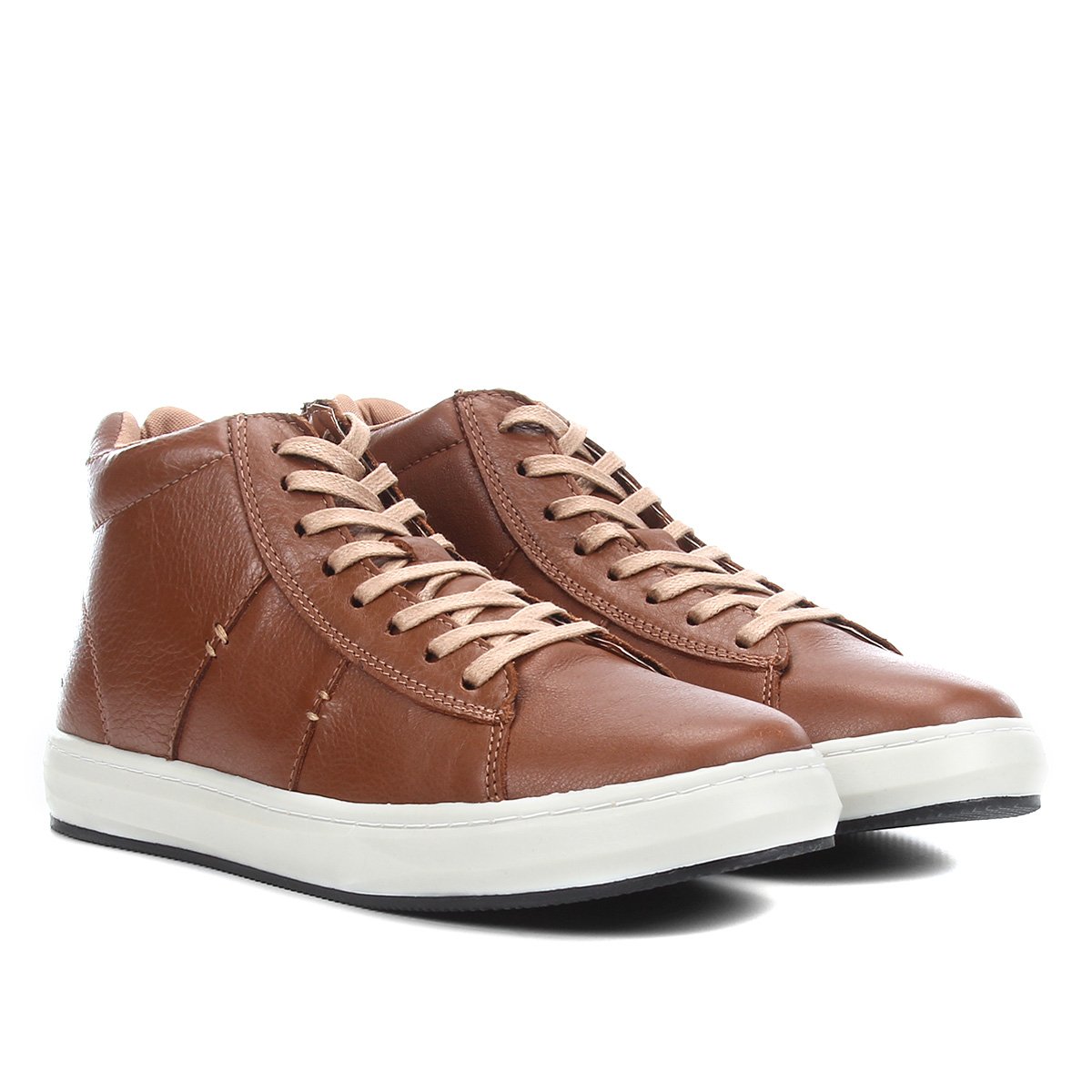 Tenis Couro Cano Médio Fly Walk Genesis Masculina