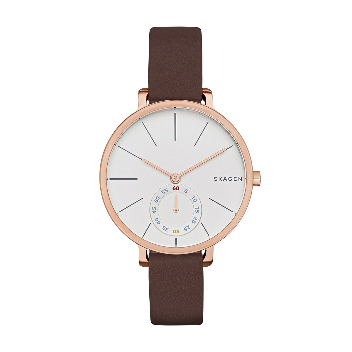 Relógio Couro Skagen Analógico SKW2356/2BN Feminino