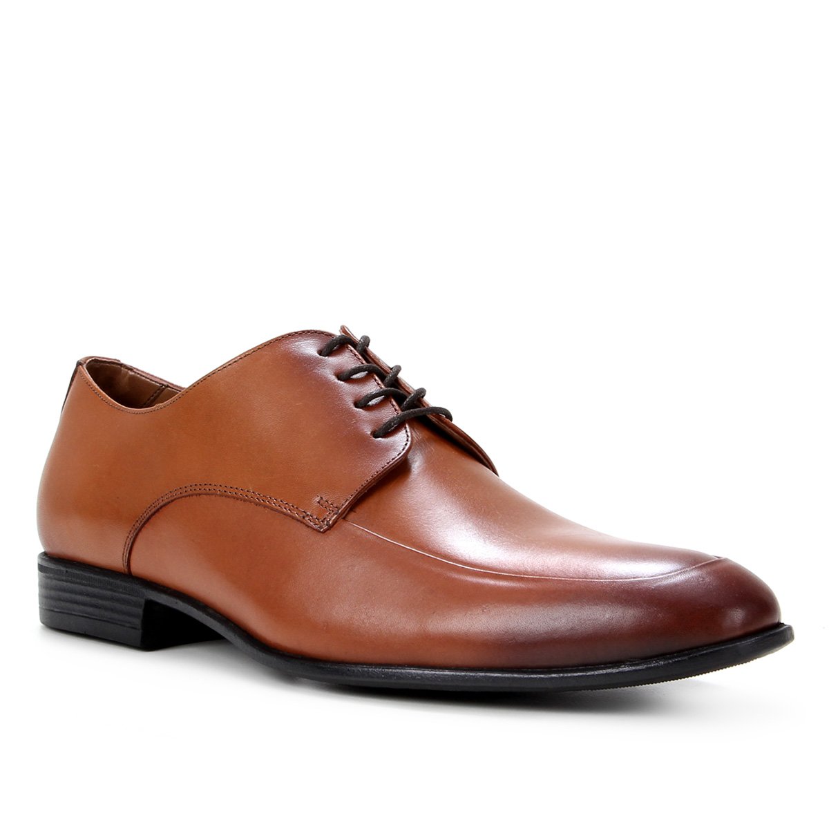Sapato Social Couro Shoestock Bico Redondo Masculino