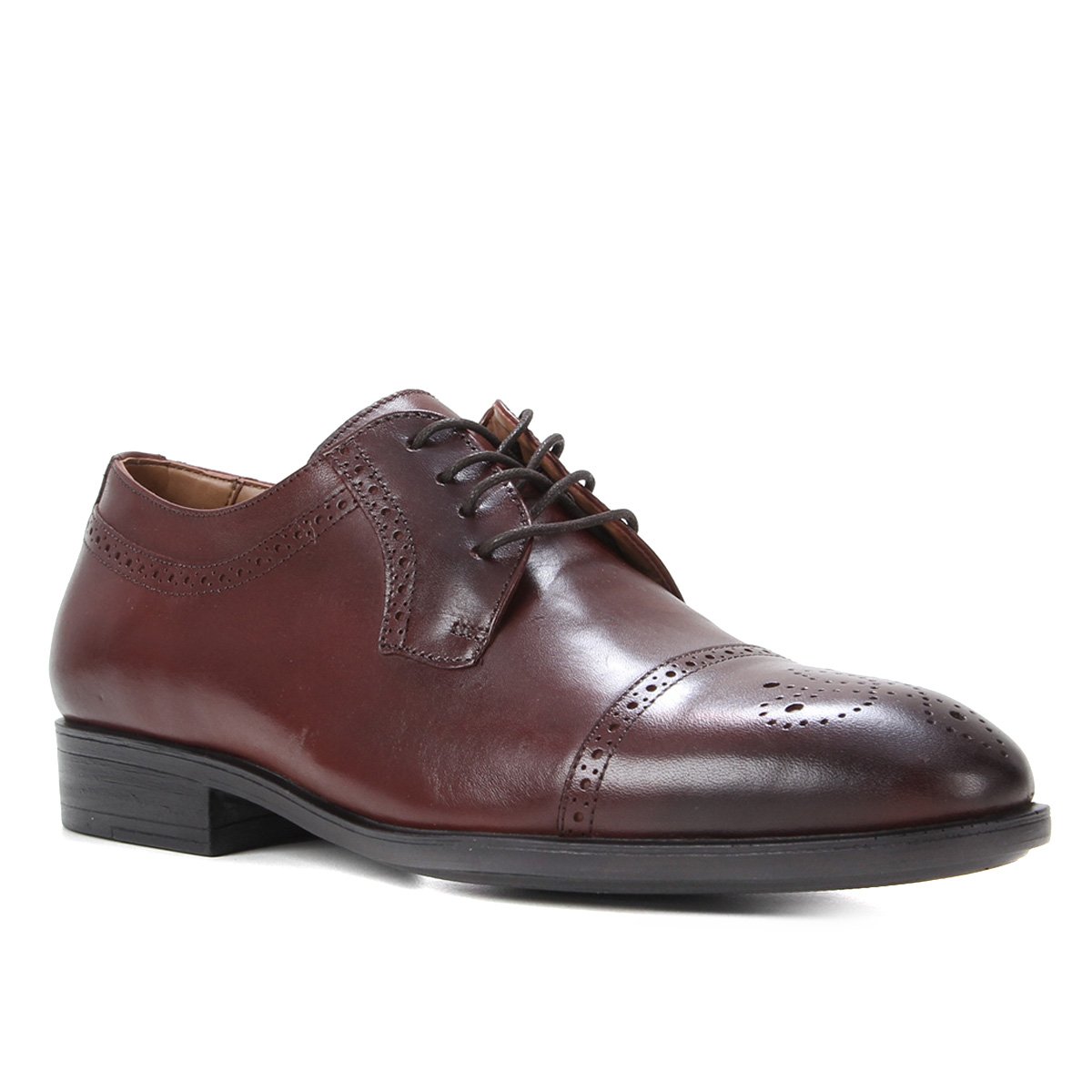 Sapato Social Couro Shoestock Brogue Masculino