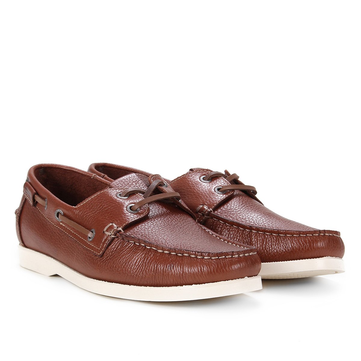 Docksider Couro Samello Básico Masculino